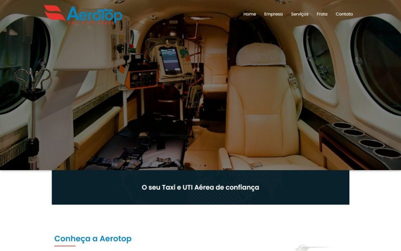 Captura do site Aerotop
