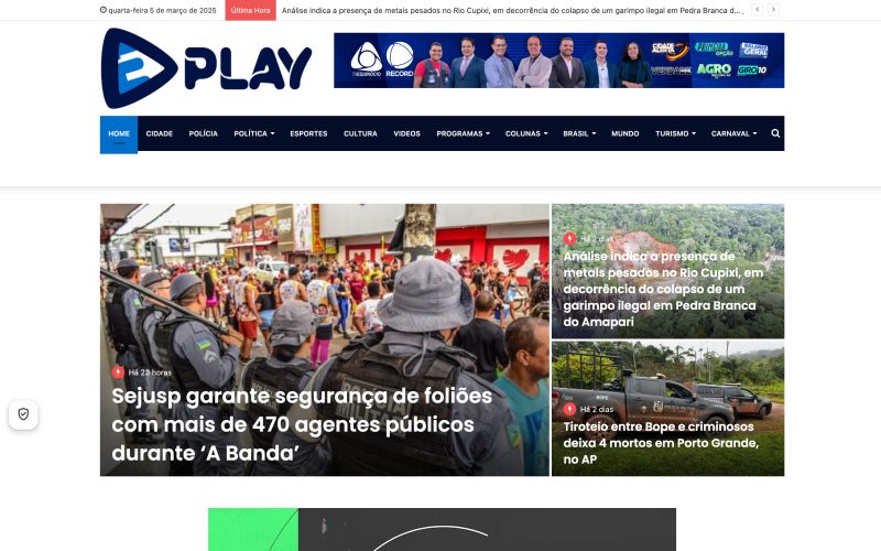 Captura do site Equinócio Play